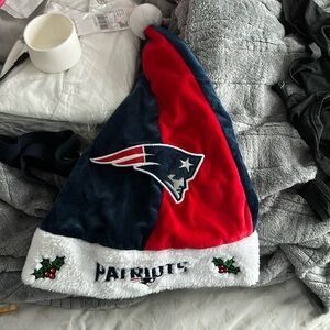 NE patriots Christmas hat
